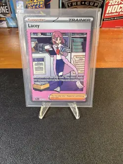 Pokemon Lacey 175/131 SIR Prismatic Evolutions NM Holo Trainer - Image 1