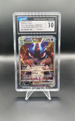 Pokemon Company Lucario VSTAR Promo Holo SWSH291 SWSH Promo ENG Graded CGC 10 - Image 1