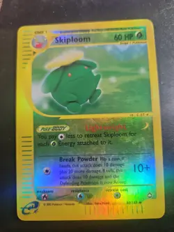 Pokemon Card - Skiploom Aquapolis 60/147 Uncommon Reverse Holo Lp Condition - Image 1