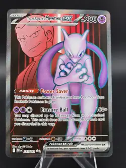 Pokemon - Team Rocket's Mewtwo ex - Full Art - 213/182 - Destined Rivals - NM - Image 1
