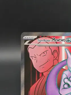Pokemon - Team Rocket's Mewtwo ex - Full Art - 213/182 - Destined Rivals - NM - Image 5