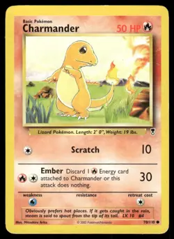 Pokemon Tcg Charmander #70 Pokemon Legendary Collection MP - Image 1