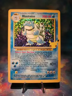 Pokemon Celebrations Blastoise 2/102 Holo Base Set Classic Collection - Image 1
