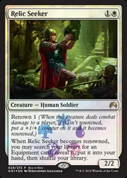 Relic Seeker - Buy a Box Promo ~ Lightly Played Unique & Misc Promos MTG Magic U - Image 1