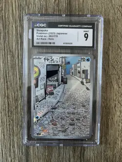 Pokemon Slowpoke Violet ex 082/078 Japanese Art Rare Holo CGC 9 2023 - Image 1