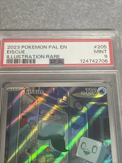 2023 POKEMON PAL EN-PALDEA EVOLVED ILLUSTRATION RARE 205/193 EISCUE PSA 9 - Image 2
