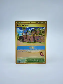 Beach Court 263/182 HOLO Hyper Rare Paradox Rift Pokemon - Image 1