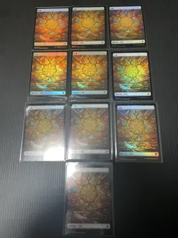 mtg dominaria united FOIL Japanese Basic land ×50 showcase Each of 10 - Image 2