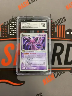 2006 Pokemon Promo ESPEON EX World Championships Eeveelutions #102/115 CGC 10 - Image 1