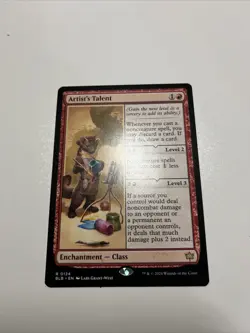 x1 Artist's Talent BLB Bloomburrow MTG 124 RARE M/NM 1x - Image 1