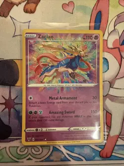 Pokemon TCG Zacian 082/185 Swsh04: Vivid Voltage Holo Amazing Rare MINT/NM - Image 1