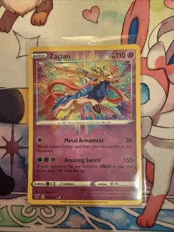 Pokemon TCG Zacian 082/185 Swsh04: Vivid Voltage Holo Amazing Rare MINT/NM - Image 2