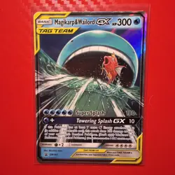 Pokemon SM166 MAGIKARP & WAILORD GX - Pokemon: Sun & Moon - Promo MINT - Image 1