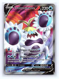 Crabominable V 248/264 Ultra Rare Fusion Strike Pokemon Near Mint - Image 1