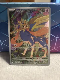 Zacian 100/094 Illustration Rare Pokemon Phantasmal Flames - Image 1