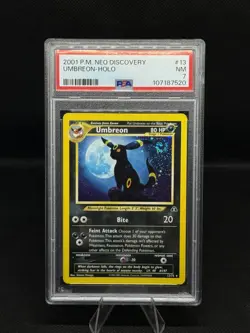 2001 Pokemon Neo Discovery Umbreon Holo PSA 7 #13 - Image 1