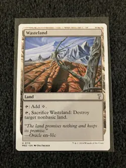 Magic The Gathering MTG - Wasteland (White Border) - MB2 Mystery Booster 2 - Image 1
