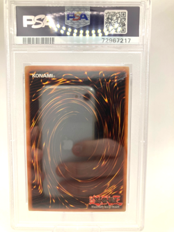 2002 Yu-Gi-Oh! LOB Legend Blue Eyes White Dragon #006 Gaia Fierce Knight PSA 9 - Image 2