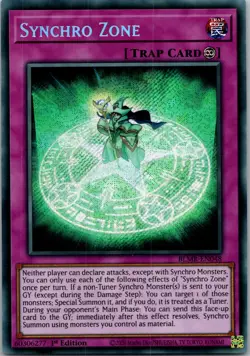 Yugioh Synchro Zone BLMR-EN048 1st Edition Secret Rare NM - Image 1