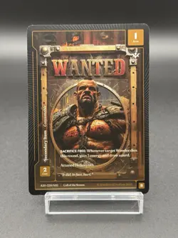 Wonders Of The First Call Of The Stones Wanted PSA Promo Drajjor Bonelock A20220 - Image 1