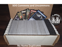 MTG - 500 Magic the Gathering Common/Uncommon Bulk Lot NO NAME DUPLICATES - Image 1