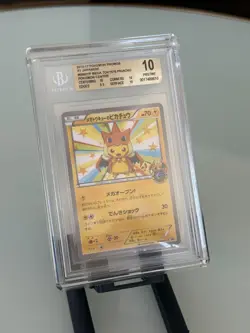 Pokemon Mega Tokyo's Pikachu Charizard Poncho 2014 Japanese 098/XY-P BGS 10 - Image 2