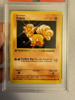 1999 Pokemon - 1st Edition Shadowless Vulpix Base Set 68/102 - PSA 9 Mint! WOTC - Image 3