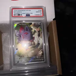 2025 POKEMON SVP EN-SV BLACK STAR PROMO #189 N'S ZORUA PSA 10 - Image 1