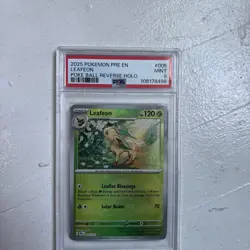 Pokemon Leafeon 005/131 Poke Ball Reverse Holo Prismatic Evolutions - PSA 9 - Image 3