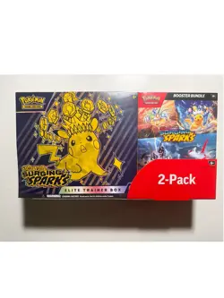Pokemon TCG Surging Sparks ETB + Booster Bundle Costco Exclusive Sealed - Image 1