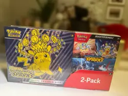 Pokemon TCG Surging Sparks ETB + Booster Bundle Costco Exclusive Sealed - Image 2