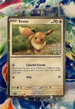 *SEALED* Pokemon TCG *2025 HOLIDAY PROMO* Eevee 133/165 Festival Stamp - Image 1