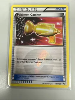 Pokemon Catcher (Gold) 111/108 Dark Explorers Holo - Image 1