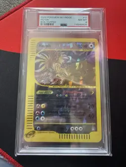 Pokemon Ho-Oh Skyridge Box Topper Crystal Reverse Holo Promo #11 PSA 8 - Image 2