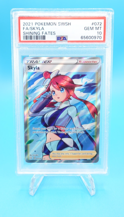 Skyla 2021 Pokemon SWSH Shining Fates Full Art #072 PSA 10 - Image 1