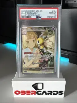 PSA 10! - Lillie's Ribombee 164/159 - Sv09: Journey Together Pokemon TCG - Image 1