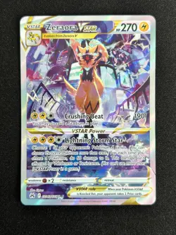 ⚡Zeraora VSTAR GG43/GG70 Crown Zenith Galarian Gallery Full Art Pokemon NM - Image 1