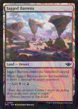 Foil Jagged Barrens - otj - 259 | MTG Card - Image 1