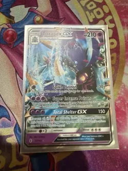 Toxapex GX - 57/145 - Pokemon Guardians Rising Sun & Moon Ultra Rare Card LP - Image 1