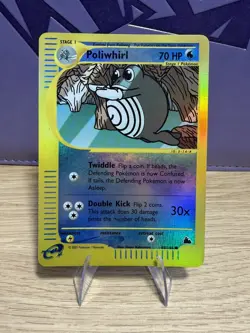 POLIWHIRL REVERSE HOLO 88 Rare English Skyridge E-Series 2003 Pokemon Card NM - Image 1