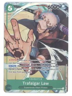 2022 One Piece Card Game Romance Dawn Trafalgar Law Alternate Art #OP01-047 - Image 1