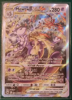 Mewtwo Vstar GG44/GG70 Crown Zenith Holo 2023 Pokemon TCG - Image 1