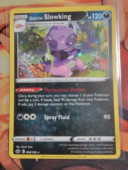Galarian Slowking - Cosmos Holo - Chilling Reign 098/198 Promo Pokemon Card LP - Image 1