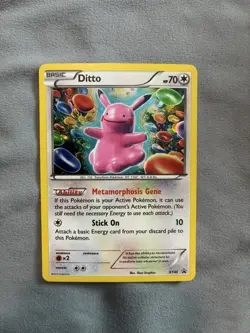 Pokemon TCG Ditto Black Star Promo Holo Card XY40 - Image 1