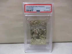 1999 Burger King Pokemon Charizard Gold Card PSA 6 EX-MT - Image 1