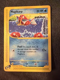 Pokemon Magikarp Card Expedition Base Set, 118/165, Regular Common - Image 1