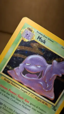 Pokemon 1999 Fossil Unlimited Muk Holo Rare 13/62 MP - Image 2