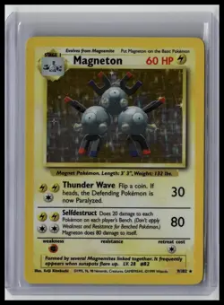 Magneton - Base Set 9/102 Rare Holo Pokemon TCG - Image 1