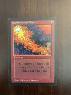 Magic the Gathering Beta Red Elemental Blast- Lightly Played - Image 1