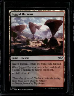 Jagged Barrens - 259 - Foil - OTJ - NM - MTG Magic the Gathering - Image 1